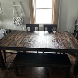 Brown Kitchen Table