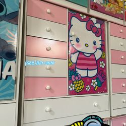 Hello Kitty Closet Wardrobe New Pink And White Ropero 