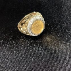 Dos Pesos Nugget Ring 14 K/18k