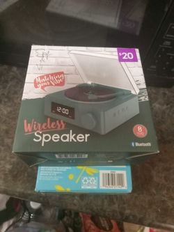 Wireless Turntable Clock Speaker