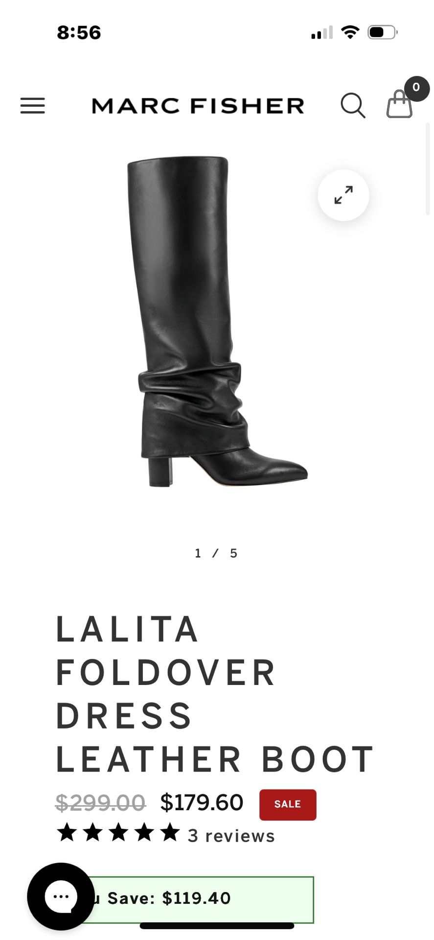 Leather Foldover Leather Boots