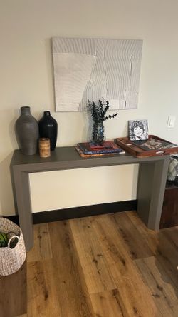 Polished Concrete Console Table