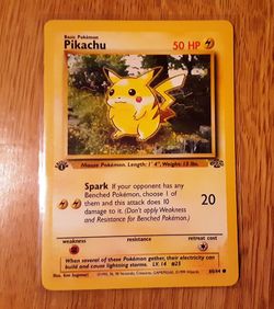 1st Edition Jungle PIKACHU 60/64 — Near Mint ***THREE AVAILABLE***