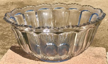 Glass Punchbowl. Decorative. 15 inch x 7 inch.