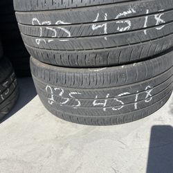 235/45/18 Hankook Pair 60$