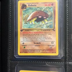 Kabuto Kabutops 1st Edition Lot