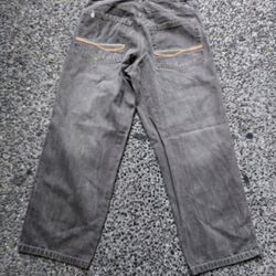 Southpole Y2K Wide Leg Baggy Jeans Mens Size 34x30