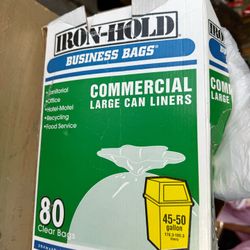 Iron Hold 50 Gallon Trash Bags 80 Ct