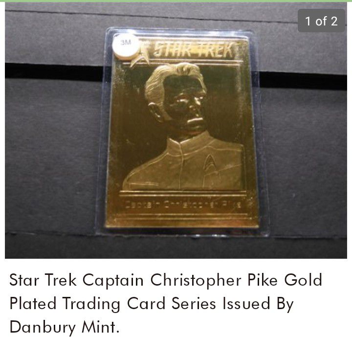 24k Gold Plated Star Trek Card