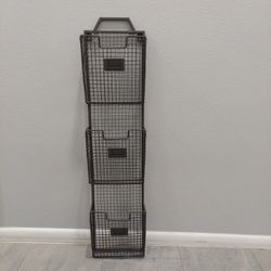 Metal Wall Hanging File Basket 