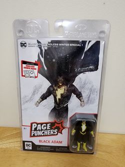 DC Comics Page Punchers Black Adam Action Figure Comic Book McFarlane Toys