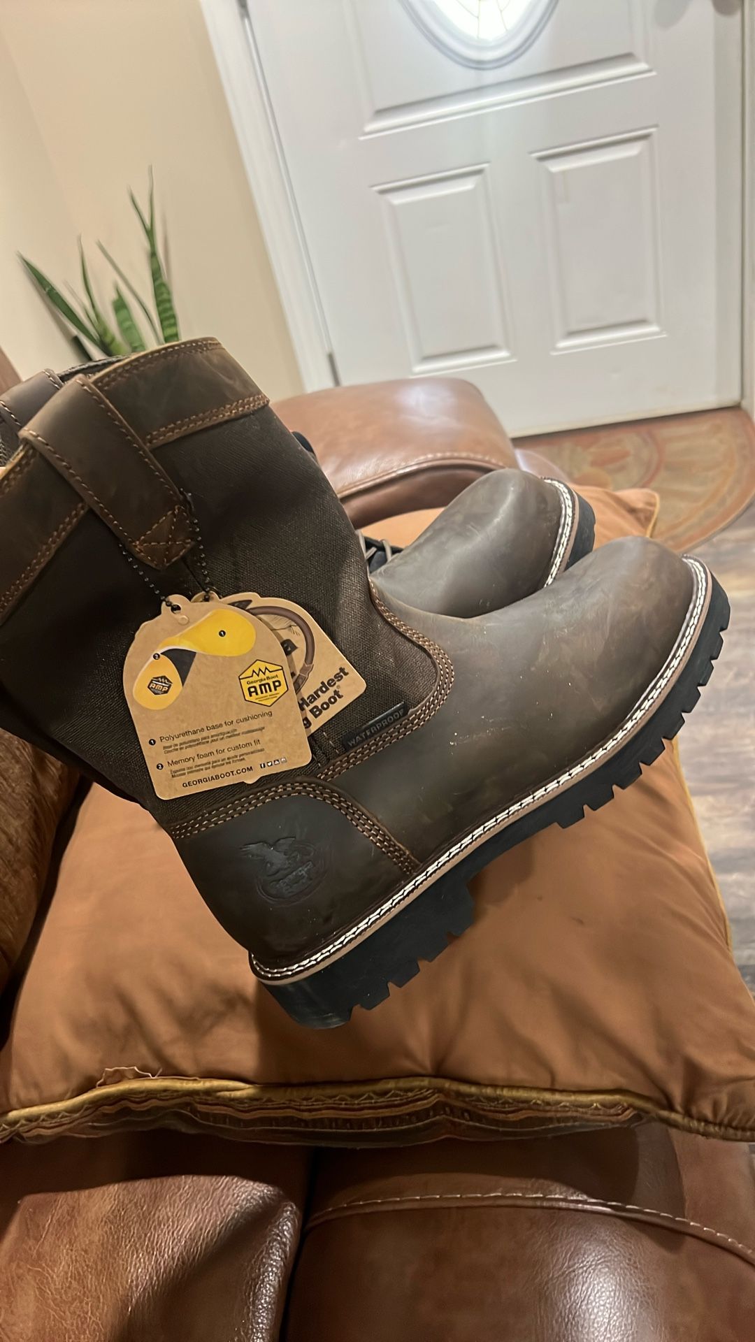GEORGIA BOOT CORE 37 WATERPROOF 10" PULL-ON WORK BOOT