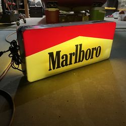 Vintage Marlboro Lighted Sign