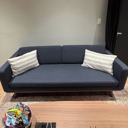 78” Navy sofa