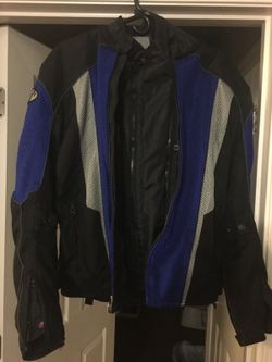 Joe rocket motor cycle jacket with the the plates size large