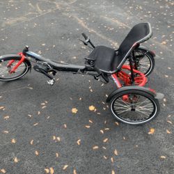 Hase Trigo Nexus USS Red Recumbent Trike