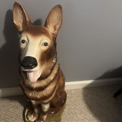 Ceramic Actually size Dog Staute 