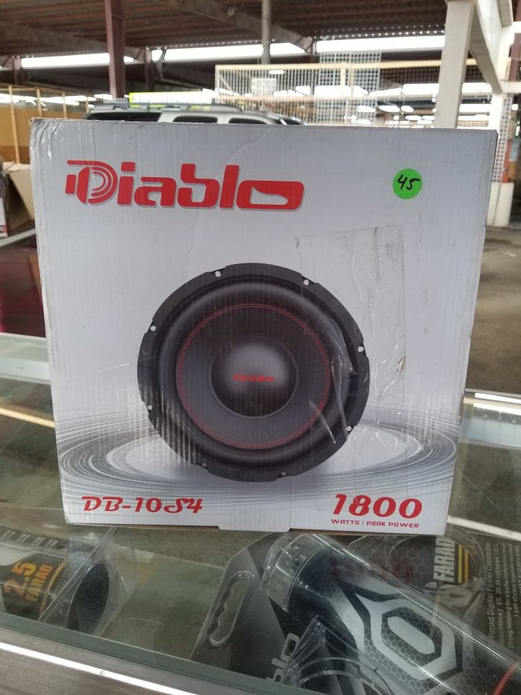 diablo 10 inch subwoofer