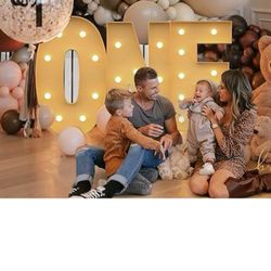 ✨ For Sale: Tongjoy 3FT Marquee Light-Up Letter “O” – Event & Party Decor Perfect for Baby Showers, Birthdays, Weddings, and Backdrops!