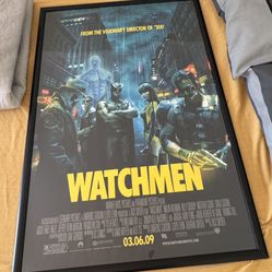 Watchmen 2009 Original Double Sided 27x40 Front Framed Movie Poster