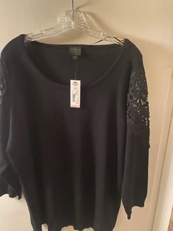 Blouse, black size OX,long sleeve