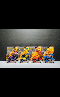 2026 spin master monster Jam Marvel serie 4 complete set