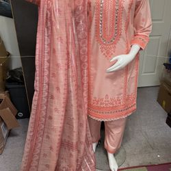 Cotton Embroidered Dress