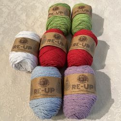 7 YARNS ~ EACH 2.5 Oz / 114 YARDS / 105 METERS ~ BY LION BRAND YARNS ~ NEW