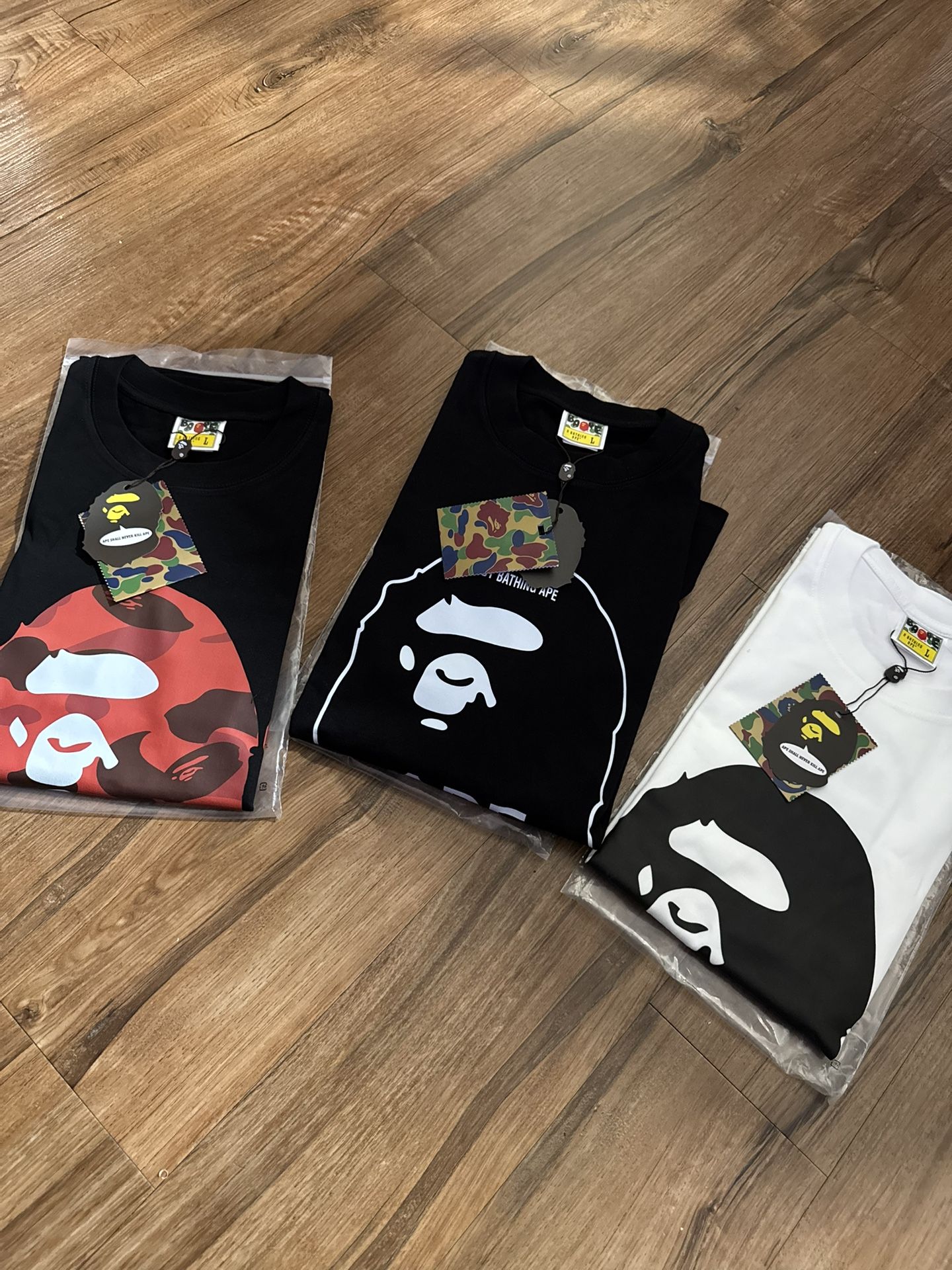 BAPE SIZE S , M, L , XL , XXL