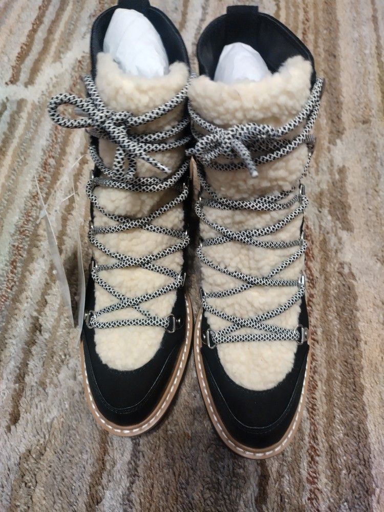 The Drop Women's Caleb Shearling Hiking Boot Hi-Top