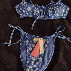 Girls 2pc High Rise Swimsuit 