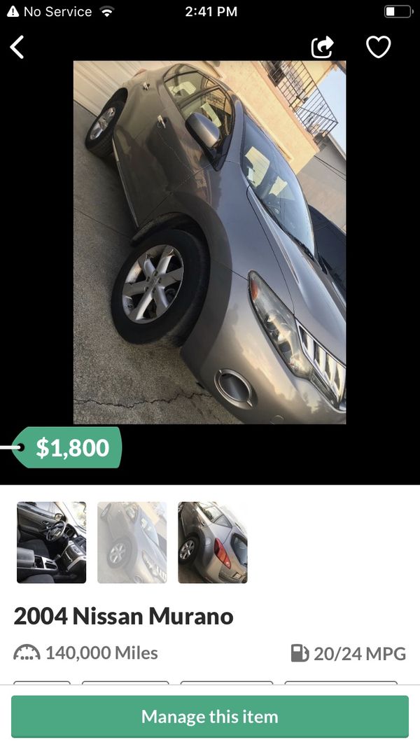 Mechanic special ** Nissan Murano for Sale in San Lorenzo, CA - OfferUp