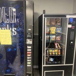 Vending machine with location and ATM machine also 