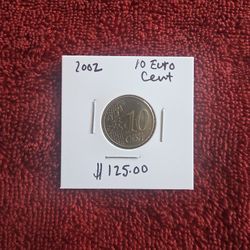 Collectible Coin 10 Euro Cent Coin 2002