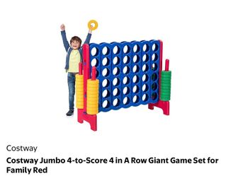 Costway Jumbo 4-in-a-Row Giant Game Set