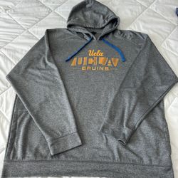 CHAMPION ELITE UCLA BRUINS PULLOVER HOODIE SWEATSHIRT GRAY SIZE 2XL
