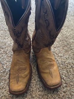 Texas Country Western Cowboy Boots  Leather 
Men's Size USA 8/ MEX 27