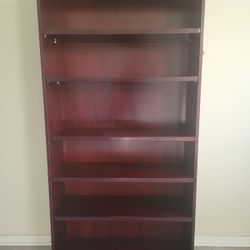 Tall Wooden Bookshelf- Great Condition- $70 obo