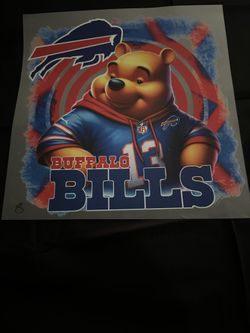 Buffalo Bills Winnie The Pooh Heat Transfer 