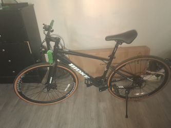 MOKE Black Road Bike with Tan Wall Tire