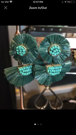 Summer style green earring