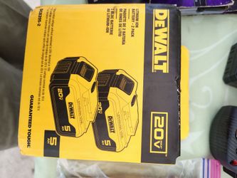 DeWalt battery 5.0 ah  ( 2 pack ) $110