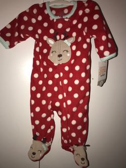 NWT 3 Months Holiday Christmas Sleeper Outfit