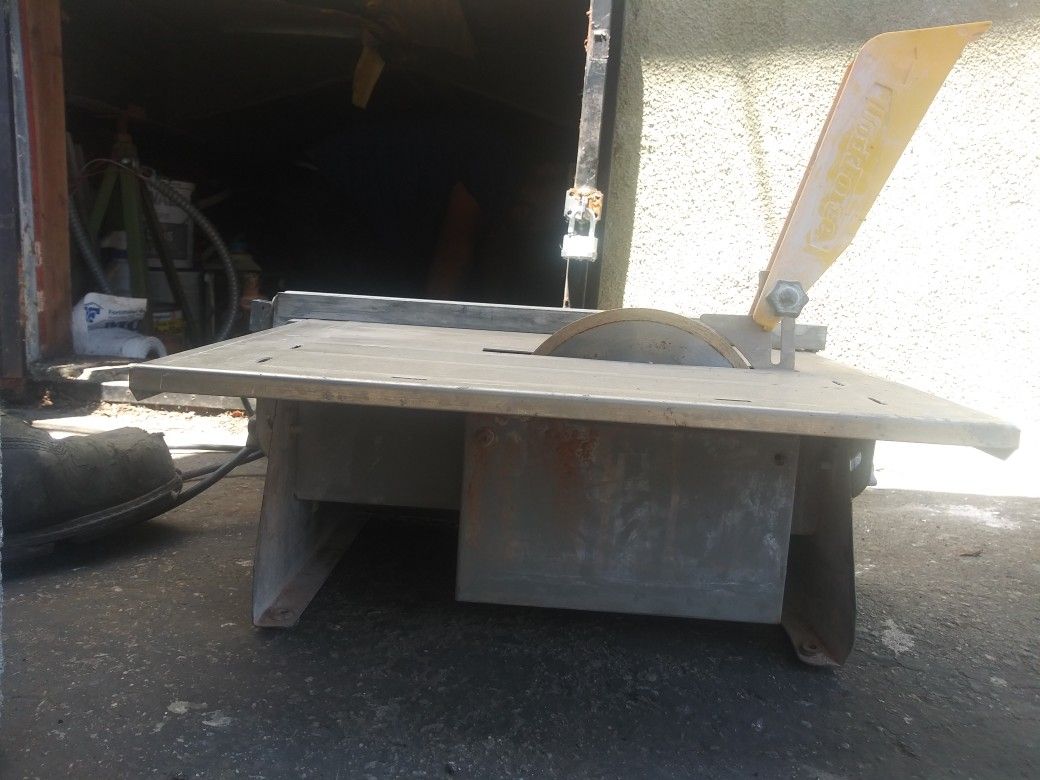 Tile Saw, new blade