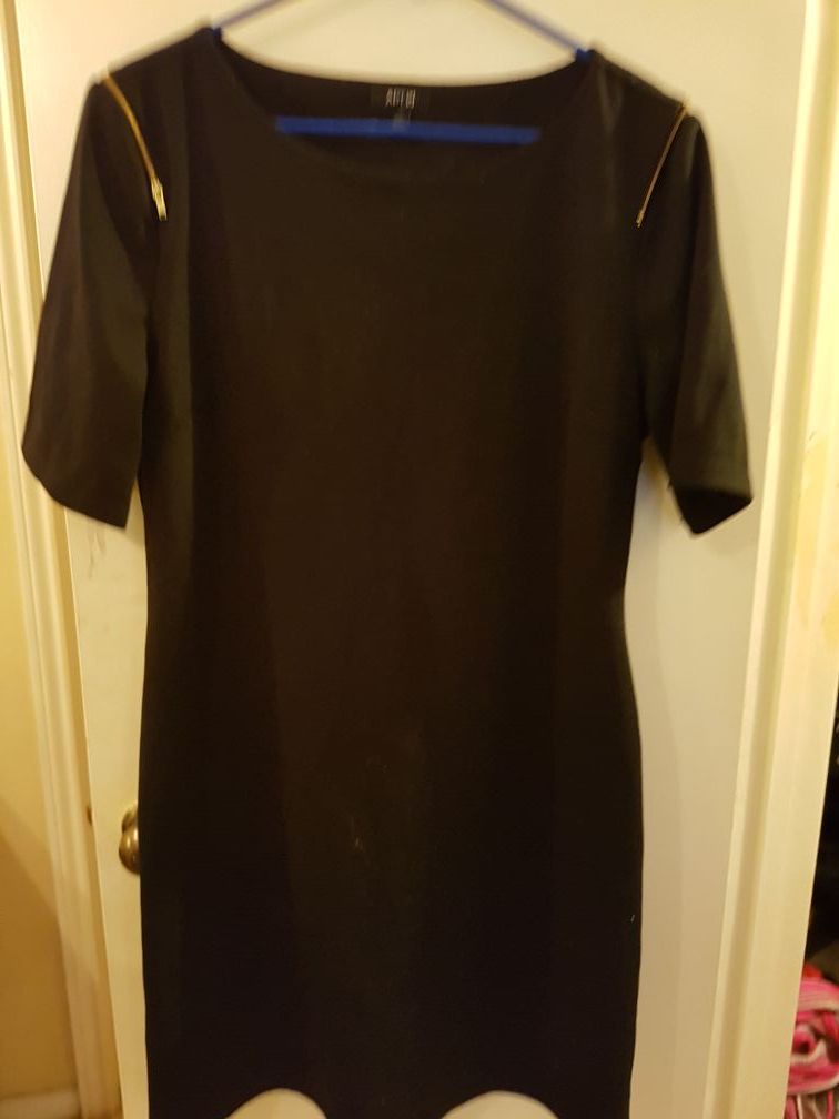 Apt. 9. XL black dress. Gold accents