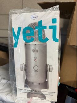 Blue Yeti USB Microphone – Brand New Sealed (Silver)