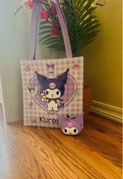 tote bag, and coin purse Kuromi tote bag, and coin purse