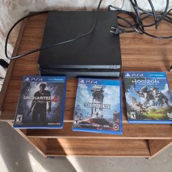 Playstation 4 Great Condition 3 Games Included No Controllers