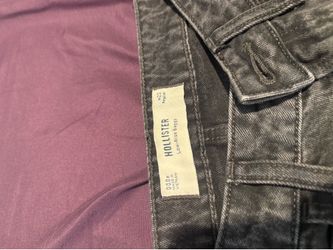 Black Hollister low rise baggy jeans size 23
