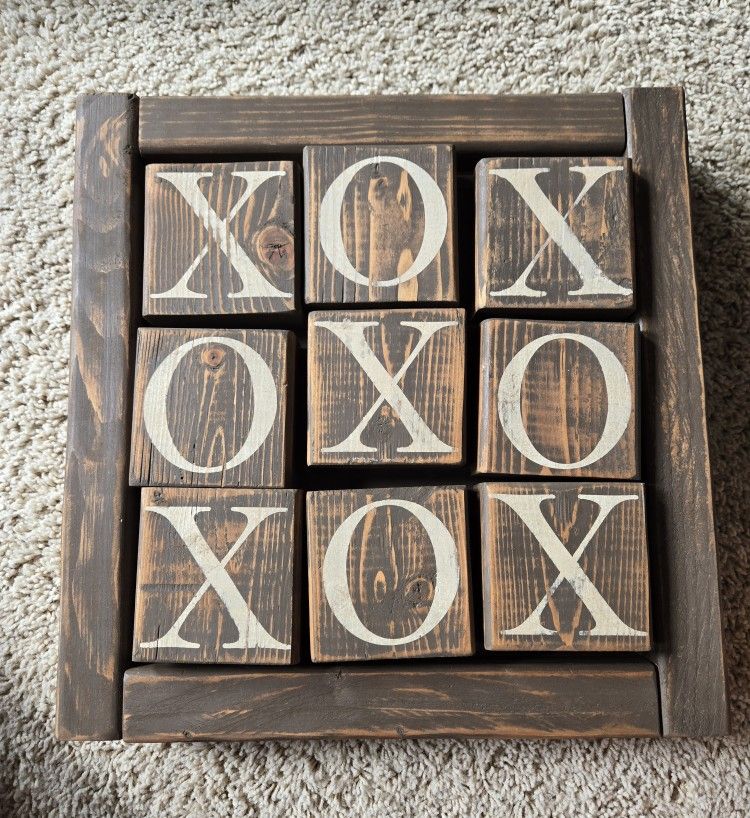 Wooden Tic Tac Toe